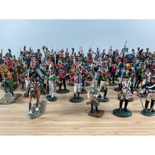 1105 - A large collection of Del Prado scale figures of varying size and historical period (largest 10cm x ... 