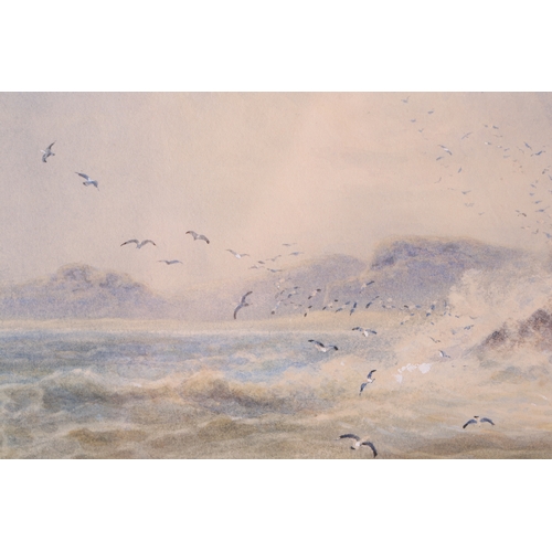 1011 - Attributed to James Harris R.I. (1810 - 1887), Coastal Landscapes,(a pair), signature covered by mou... 