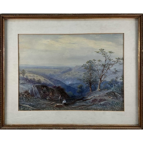 1207 - William Williams of Plymouth (1808– 1895); rural landscapes, two watercolours, both signed, framed a... 