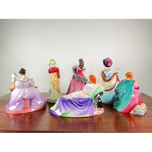 1237 - A collection of six figures, one by Royal Doulton and five by Janus Studio comprising 