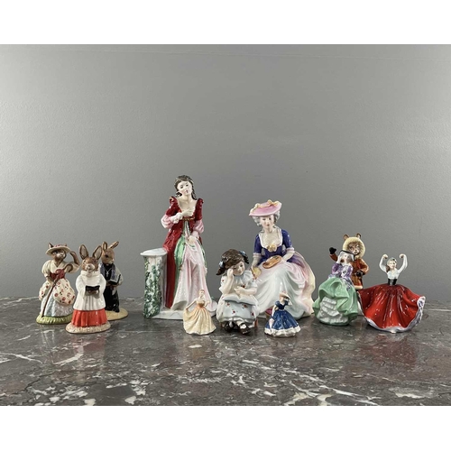 1256 - A collection of assorted Royal Doulton figures comprising Juliet, Kathleen (hand signed to base), To... 