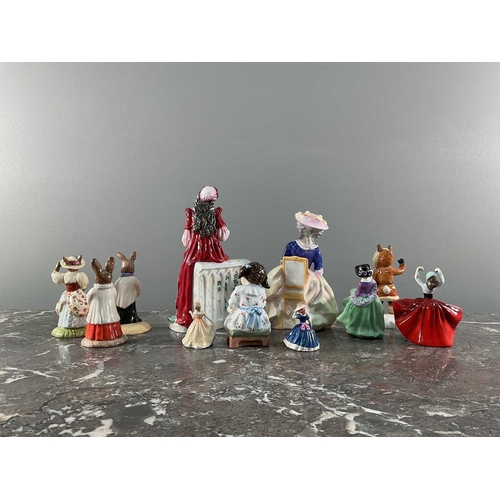 1256 - A collection of assorted Royal Doulton figures comprising Juliet, Kathleen (hand signed to base), To... 