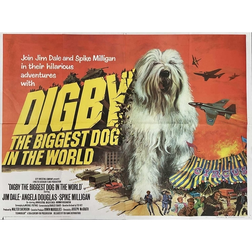 1283 - A collection of eleven vintage film posters comprising Snow White, Digby The Biggest Dog In The Worl... 