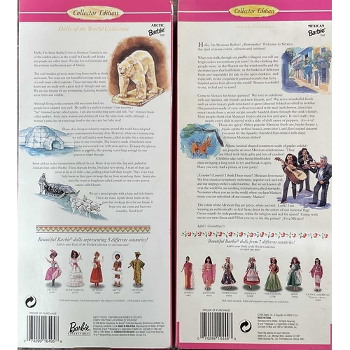 1286 - A collection of boxed vintage Barbie 'Dolls of the World' comprising Mexican, Native American, Puert... 