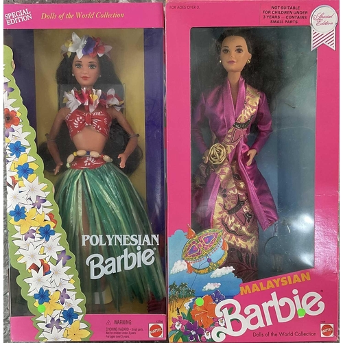 1286 - A collection of boxed vintage Barbie 'Dolls of the World' comprising Mexican, Native American, Puert... 