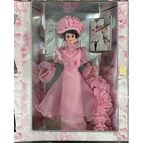 1289 - A collection of Barbie in My Fair Lady comprising five Barbie as Eliza Doolittle in differing outfit... 