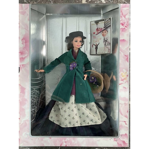 1289 - A collection of Barbie in My Fair Lady comprising five Barbie as Eliza Doolittle in differing outfit... 