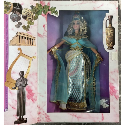 1290 - A collection of boxed Barbie 'The Great Eras' comprising two Grecian Goddess, Elizabethan Queen, Vic... 