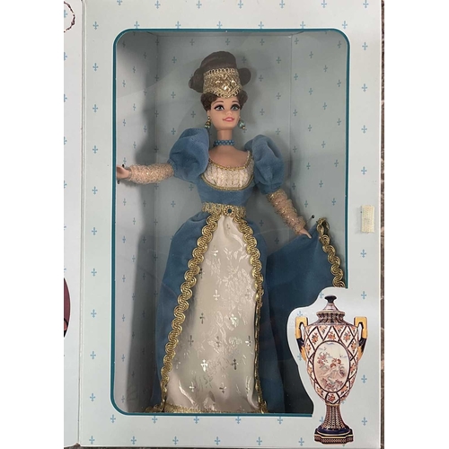 1290 - A collection of boxed Barbie 'The Great Eras' comprising two Grecian Goddess, Elizabethan Queen, Vic... 