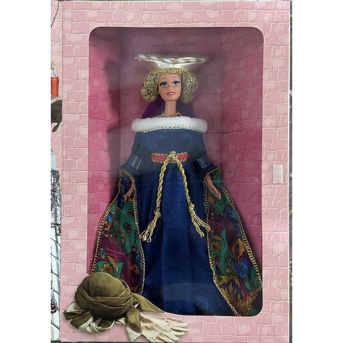 1290 - A collection of boxed Barbie 'The Great Eras' comprising two Grecian Goddess, Elizabethan Queen, Vic... 