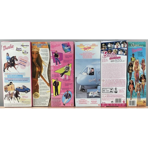 1291 - A collection of Barbie and Ken comprising various models and boxes.Qty: (6)Some boxes slightly damag... 