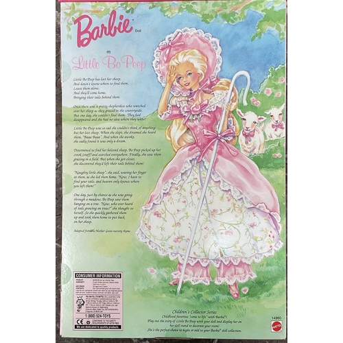 1293 - A collection of boxed Barbies comprising Little Bo Peep, Dorothy in The Wizzard of Oz, two different... 