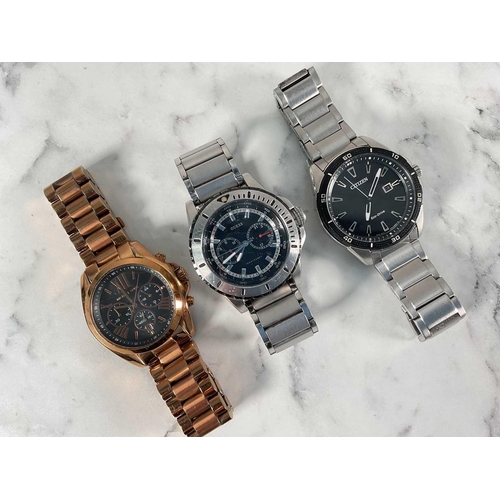 1308 - A collection of mens wristwatches including a Casio Edifice, a Citizen Ecodrive Satalite Wave GPS, a... 