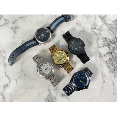 1308 - A collection of mens wristwatches including a Casio Edifice, a Citizen Ecodrive Satalite Wave GPS, a... 