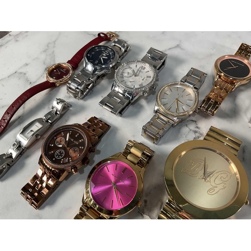 1309 - A collection of ladies wristwatches including makers such as Vivienne Westwood, Dolce & Gabbana, Mic... 