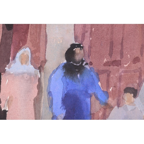 1203 - Lucy Willis (b.1954) British, ‘Arcade, Meknes’, watercolour, signed and dated 2000, 37 cm x 55.5 cm ... 