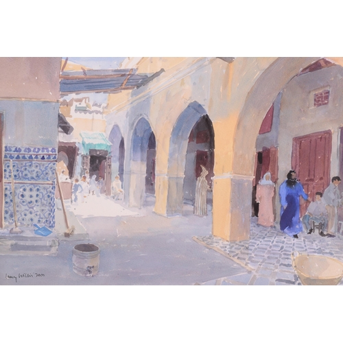 1203 - Lucy Willis (b.1954) British, ‘Arcade, Meknes’, watercolour, signed and dated 2000, 37 cm x 55.5 cm ... 