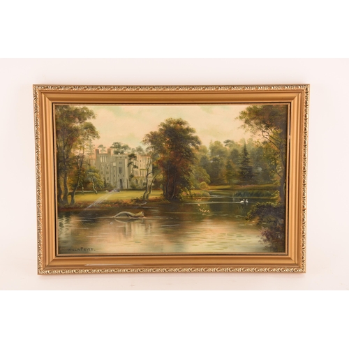 1206 - Four paintings by Willis Pryce and one by Hobson depicting scenes of Warwick Castle and the surround... 