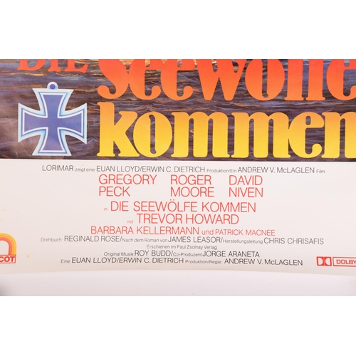 1222 - 'Die Seewolfe Kommen' [The Sea Wolves], an original promotional poster, for the 1980 film starring R... 