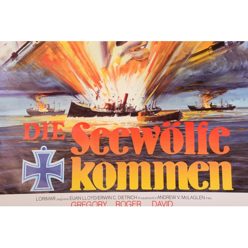 1222 - 'Die Seewolfe Kommen' [The Sea Wolves], an original promotional poster, for the 1980 film starring R... 