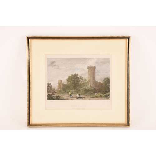 1227 - Ten prints of Warwick Castle in various sizes and styles, the largest 37 cm x 57.5 cm, the smallest ... 