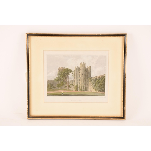 1227 - Ten prints of Warwick Castle in various sizes and styles, the largest 37 cm x 57.5 cm, the smallest ... 