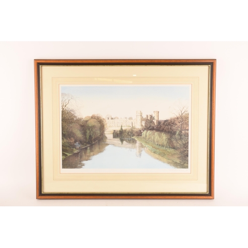 1227 - Ten prints of Warwick Castle in various sizes and styles, the largest 37 cm x 57.5 cm, the smallest ... 