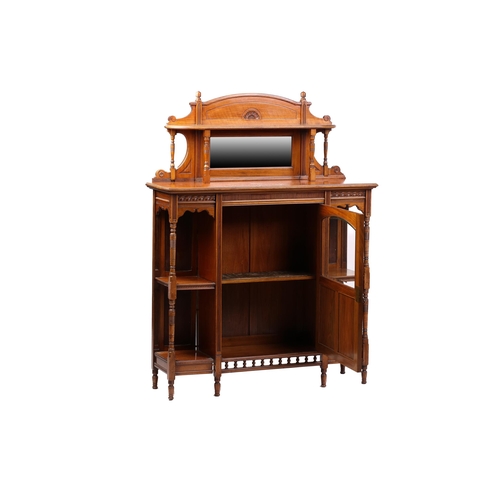 1242 - Henry Ogden, Manchester (fl.1862-1882); An Aesthetic Movement American walnut chiffonier probably to... 