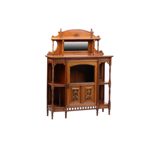 1242 - Henry Ogden, Manchester (fl.1862-1882); An Aesthetic Movement American walnut chiffonier probably to... 