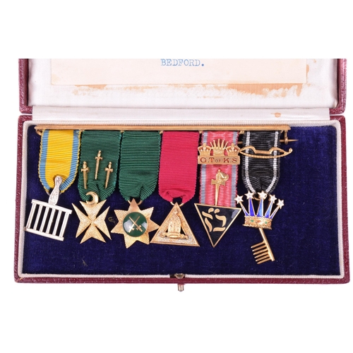 1306 - A silver gilt Masonic Charity Jewel presented to F.W. Mayes - Steward RMBI 1912, RMIB 1915, RMIG 191... 