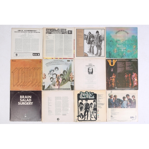 1308 - A collection of 12 vinyl Rock / Prog Rock LPs, comprising: 'Andy Warhol's Velvet Underground featuri... 