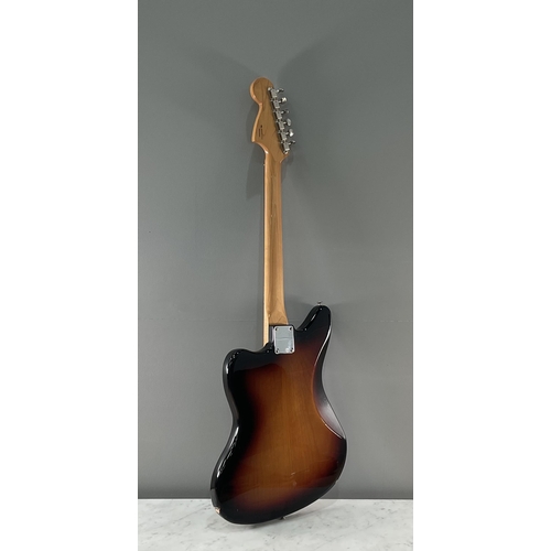 1317 - A Fender Jaguar electric guitar serial number MX15577113, being Mexican made and having three tone s... 