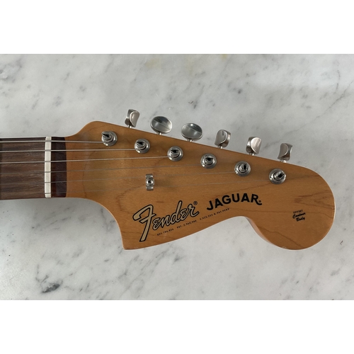 1317 - A Fender Jaguar electric guitar serial number MX15577113, being Mexican made and having three tone s... 