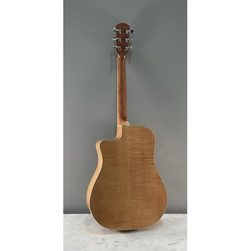 1320 - A Fender T-Bucket 400CE electric- acoustic guitar serial number CSJ11002195 having natural finish fl... 