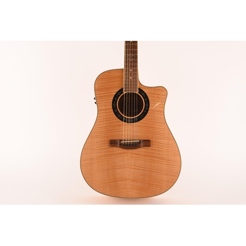 1320 - A Fender T-Bucket 400CE electric- acoustic guitar serial number CSJ11002195 having natural finish fl... 