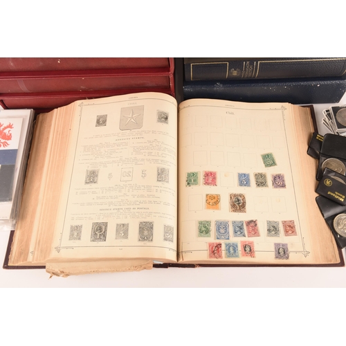 1323 - A large collection of stamps and first day covers comprising a partially filled Imperial Postage Sta... 