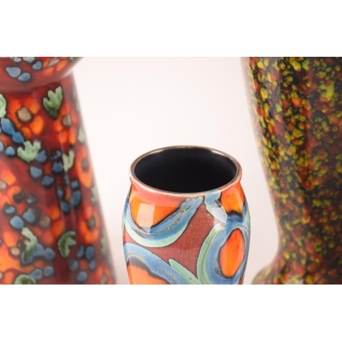 114 - Anita Harris; a collection of ceramics comprising of four vases of varying sizes, shapes and pattern... 