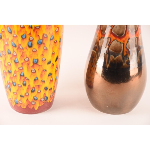 125 - Anita Harris; a collection of ceramics comprising two large vases of varying size, shape and pattern... 