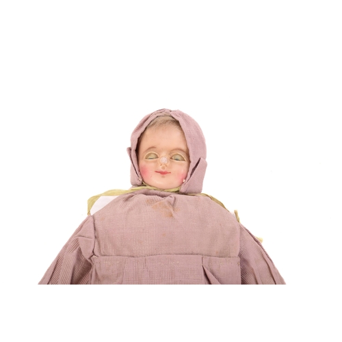 140 - An Armand Marseille 1894 DEP porcelain-headed doll with an open mouth and sleeping eyes with a compo... 