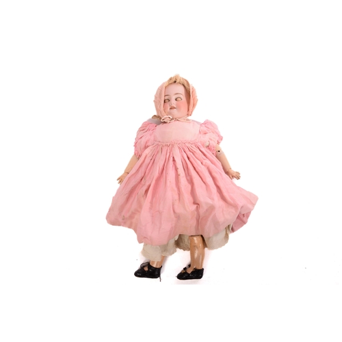 140 - An Armand Marseille 1894 DEP porcelain-headed doll with an open mouth and sleeping eyes with a compo... 