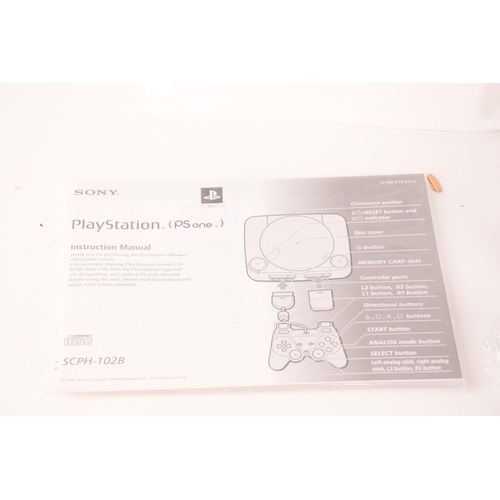 146 - A rare completely original Sony PlayStation One in as new condition, having all parts including cons... 