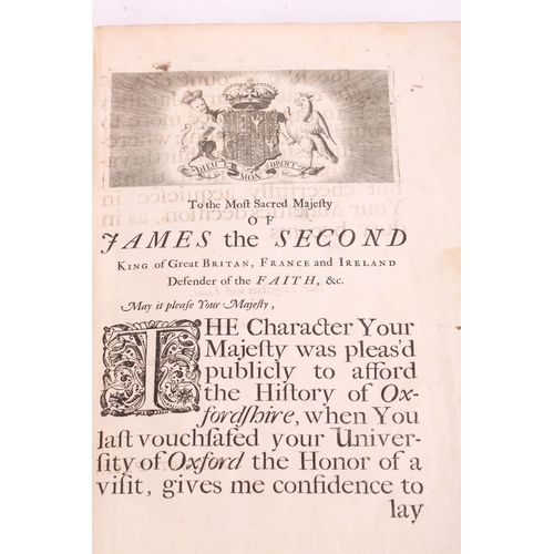 23 - Plot, Robert: THE NATURAL HISTORY OF STAFFORDSHIRE 1686, OXFORD: PRINTED AT THE THEATRE OXFORD, part... 