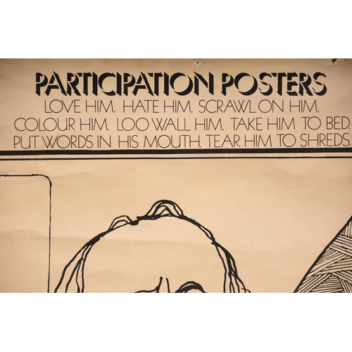 24 - A Harold Wilson Participation Poster, Barry Elphick 1967, approx 140x72cm. Some tears to edges, post... 