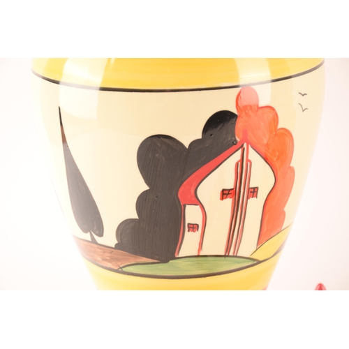 59 - After Clarice Cliff; a collection of ceramics stamped Chelsea Works Burselm, maker Dean Sherwin, com... 