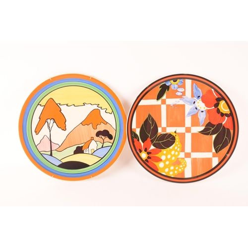 81 - After Clarice Cliff; a collection of decorative plates by Wedgwood comprising a set of four limited ... 