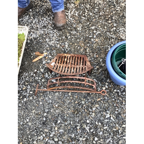 Fire grate and front