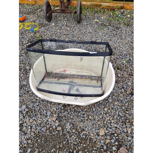 14 - Fish tank and dog bed