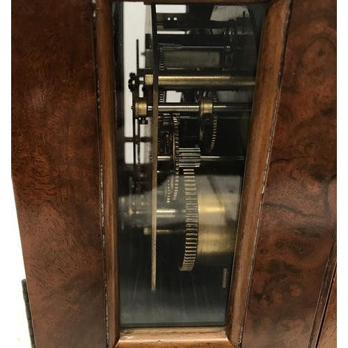 1378 - Mahogany cased Elliot mantle clock with Westminster chime and brass decoration. Carmichaels of Hull.... 