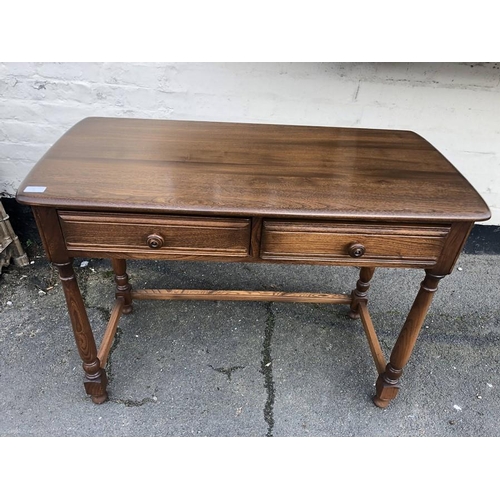 1416 - Ercol golden dawn hall table. 102.5 l x 47.5 w x 75cms h.