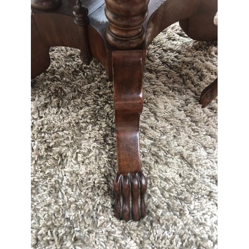 1435 - Biedermeier mahogany centre table.  118 l x 86 w x 76cms h.